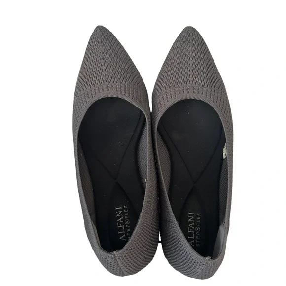 Alfani Womens Flats Grey Knit Step N Flex Poppy Pointed Toe Ballet Size 9M - Picture 13 of 15